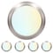 Luxrite 6 Inch LED Disk Light 5CCT 2700K-5000K 12.5W 1000LM Dimmable Damp Rated Brushed Nickel, 4PK LR23873-4PK - alternate 1